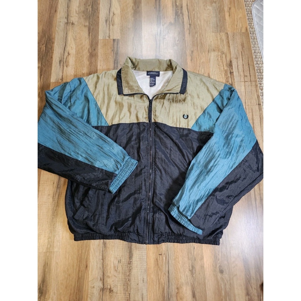 GIVENCHY Vintage 90's Zip-Up Track Jacket Multicolor Activewear Men's Size XL
